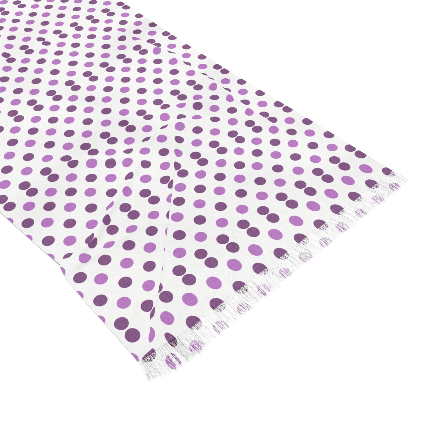 Polka Dot Print Light Scarf (Lavender)