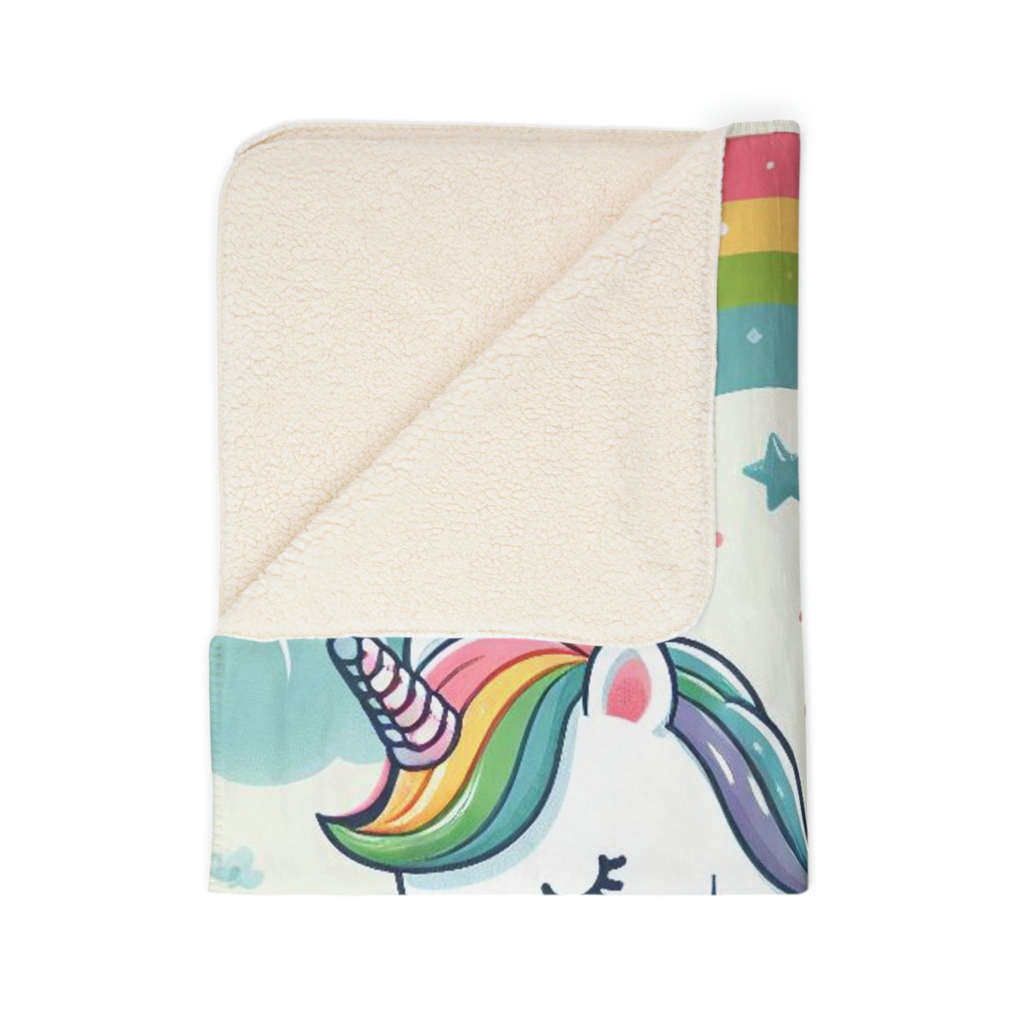 Fleece Sherpa Blanket “Unicorn”