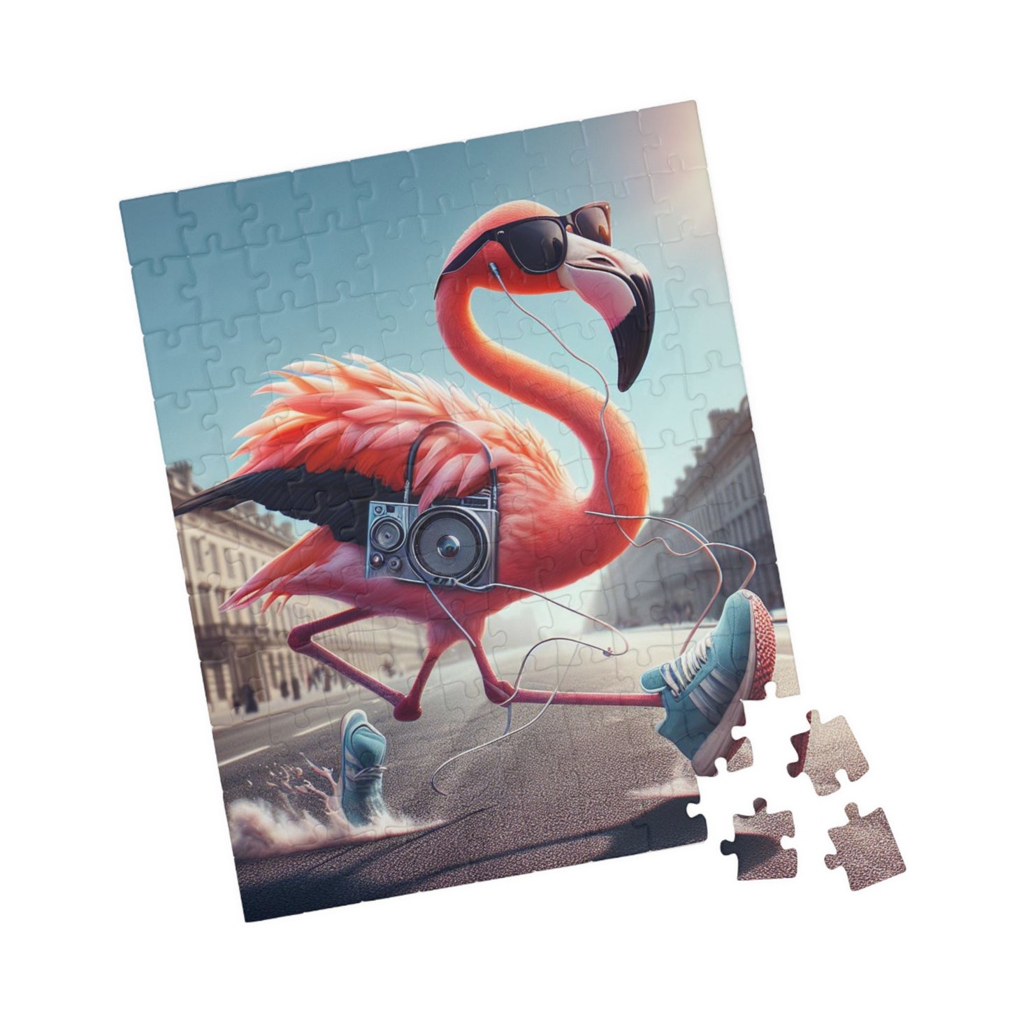 Puzzle (110, 252, 520 piece) "Hip Hop Flamingo"