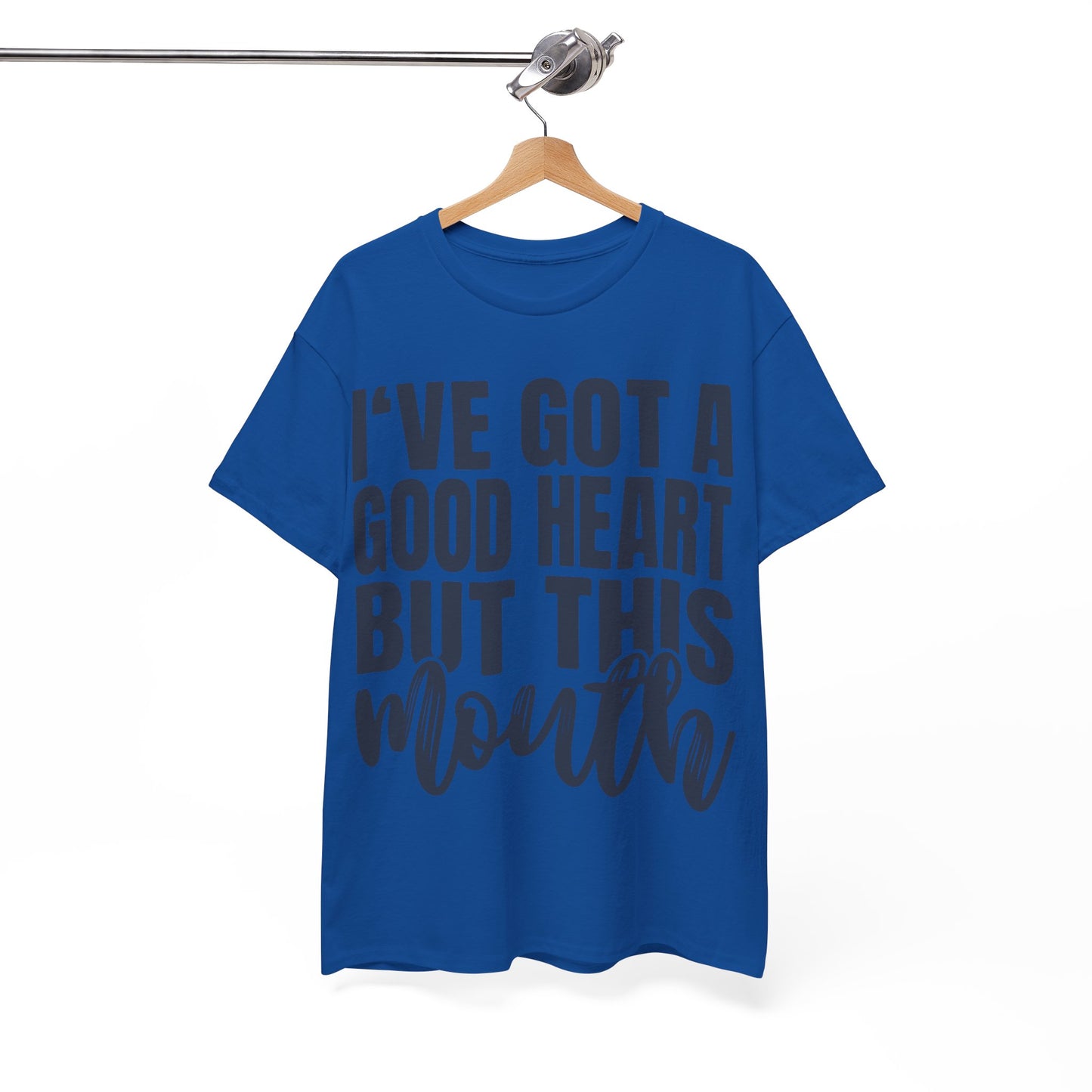 Camiseta de algodón pesado para mujer "Good Heart"