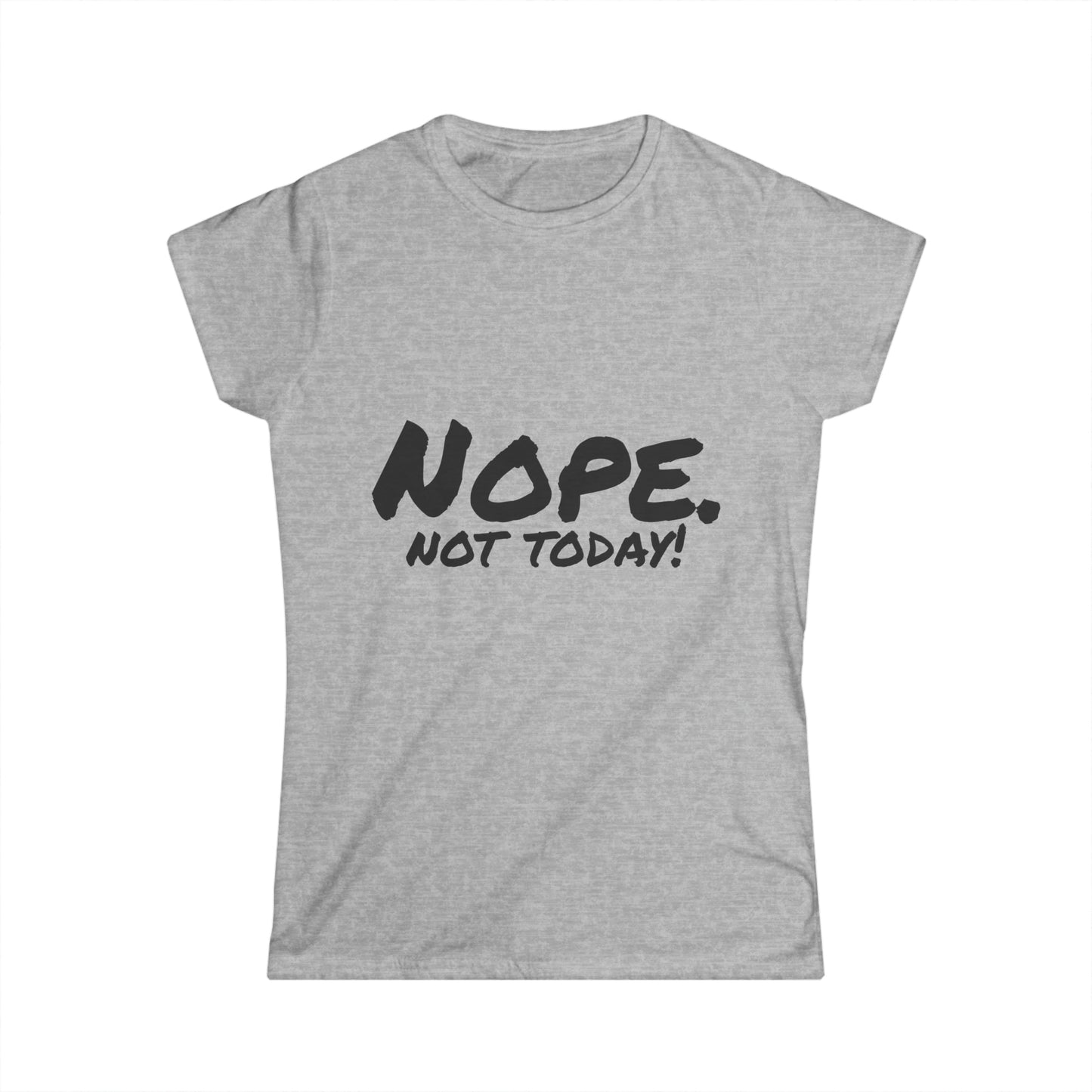 Camiseta Softstyle para mujer “Nope”