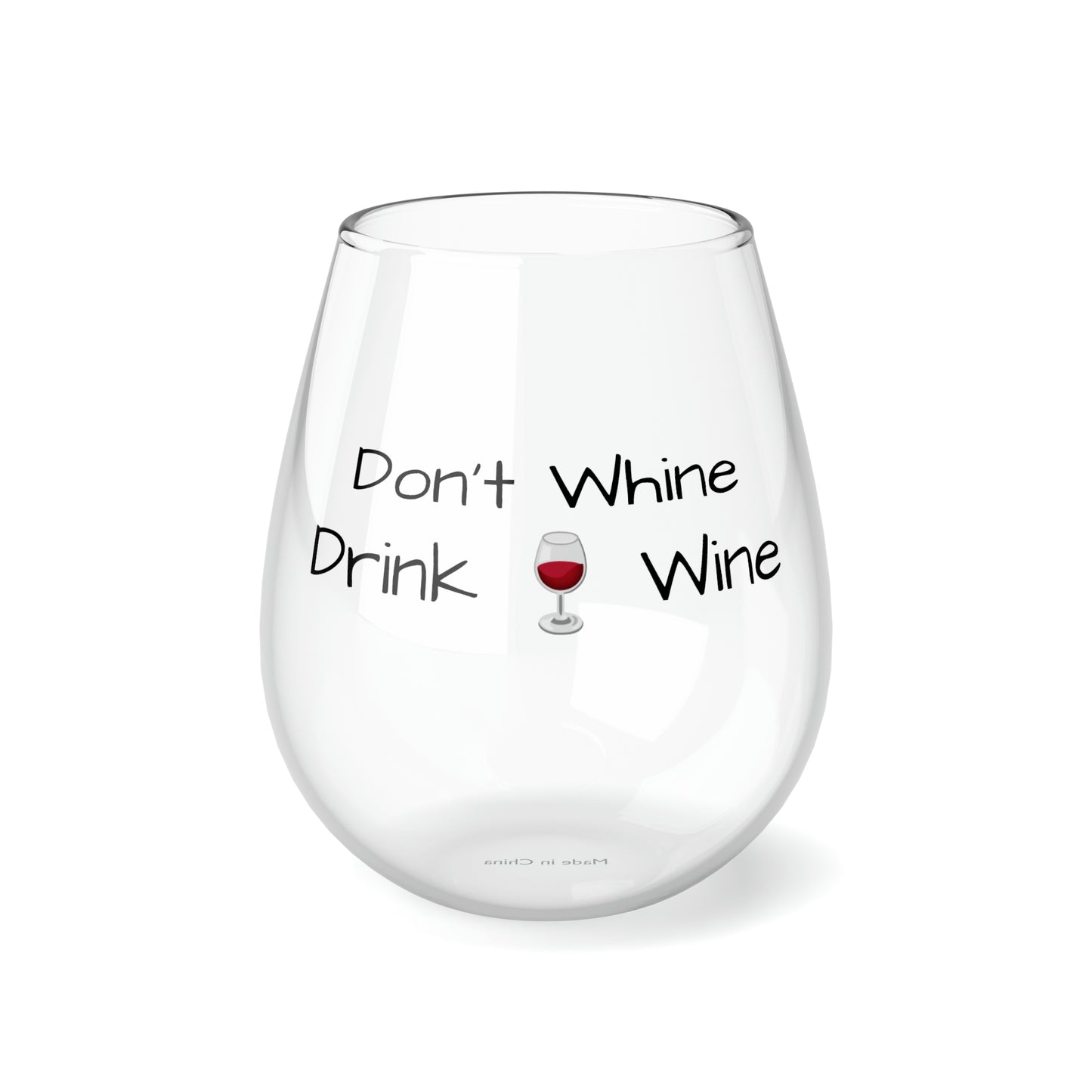 Copa de vino sin tallo, 11,75 oz "Don't Whine"