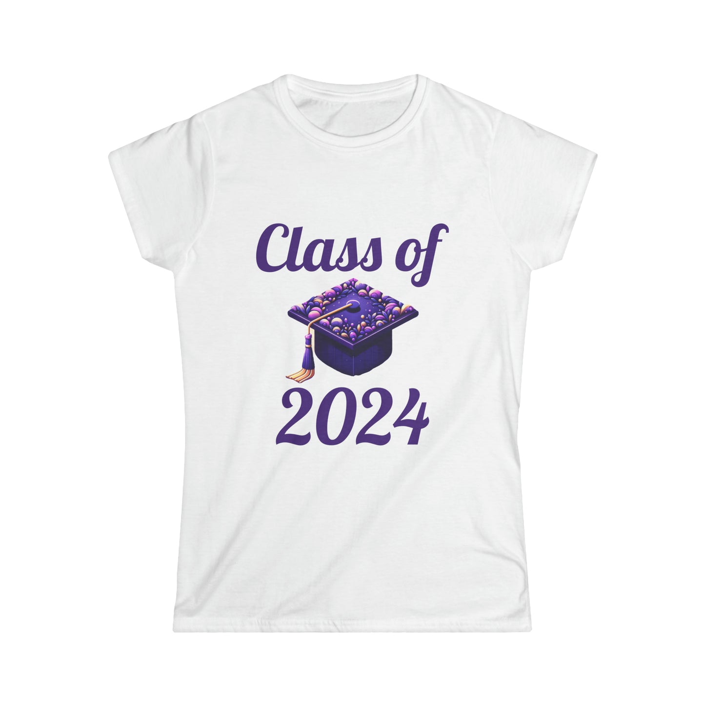 Camiseta Softstyle para mujer "Clase de 2024"