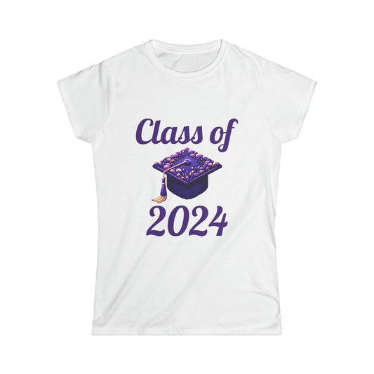 Women's Softstyle Tee "Class of 2024”