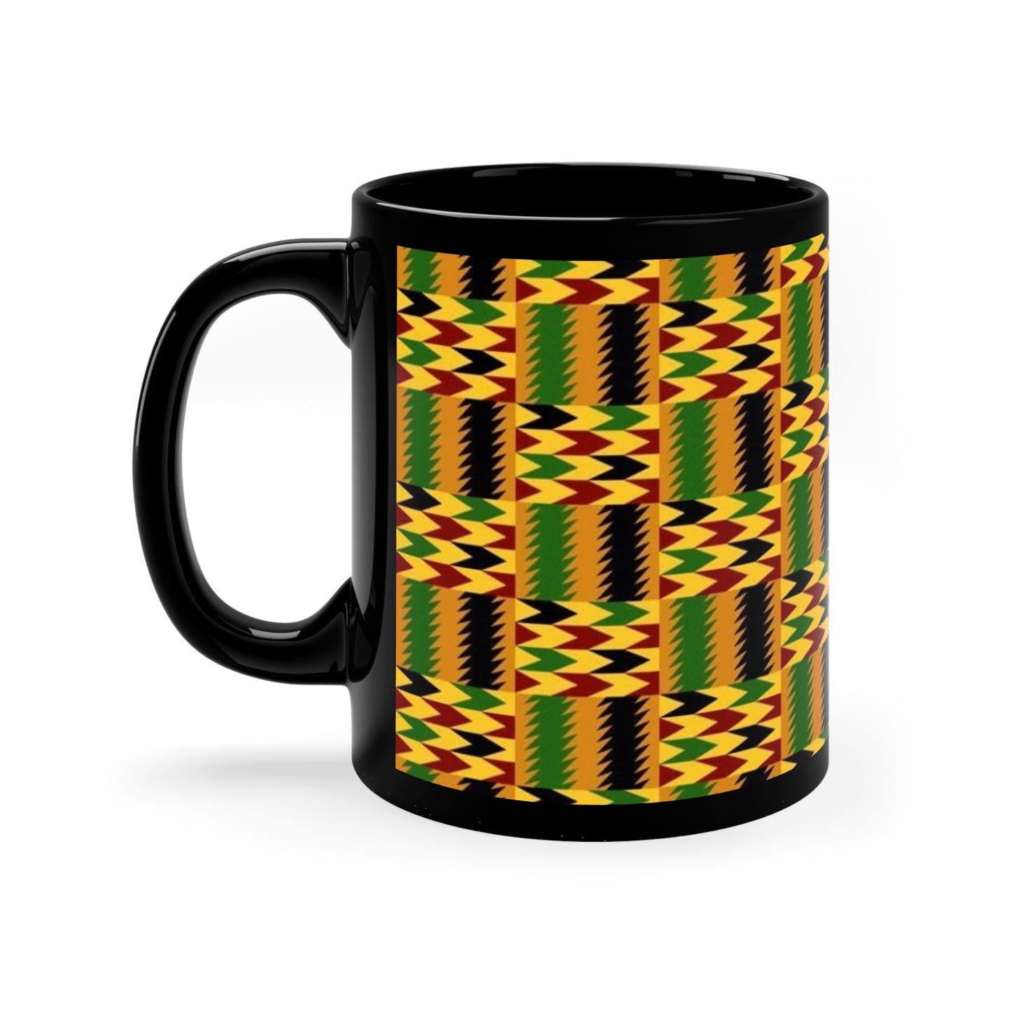 11oz Black Mug “Kente”