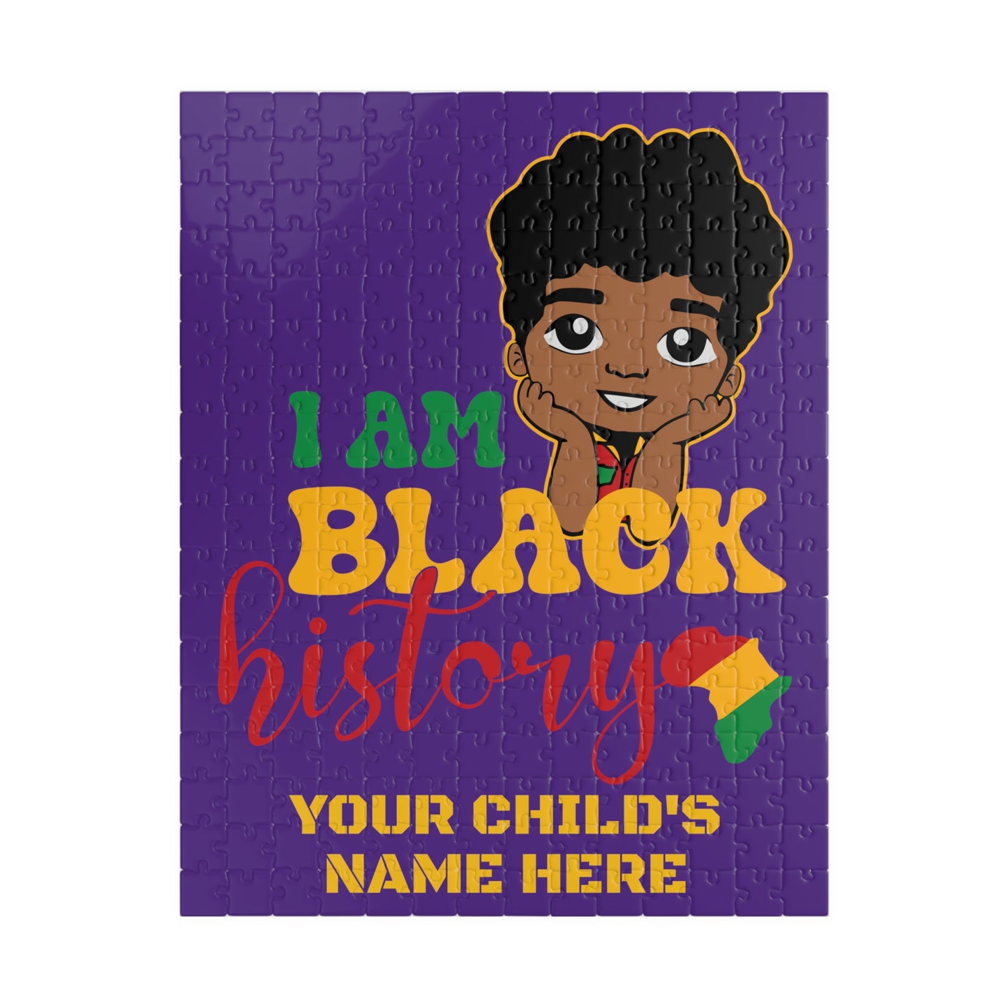 Puzzle (110, 252, 520, 1014-piece) "Black History Boy"