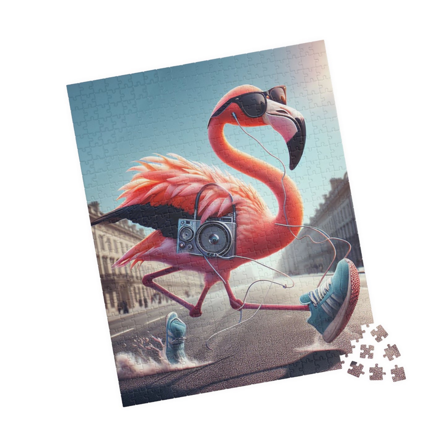 Puzzle (110, 252, 520 piece) "Hip Hop Flamingo"