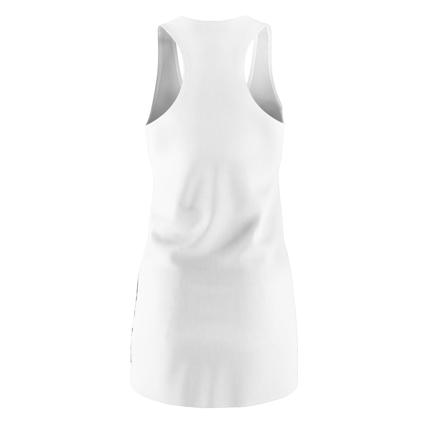 Cut & Sew Racerback Dress "Texas Hold 'Em II - White”