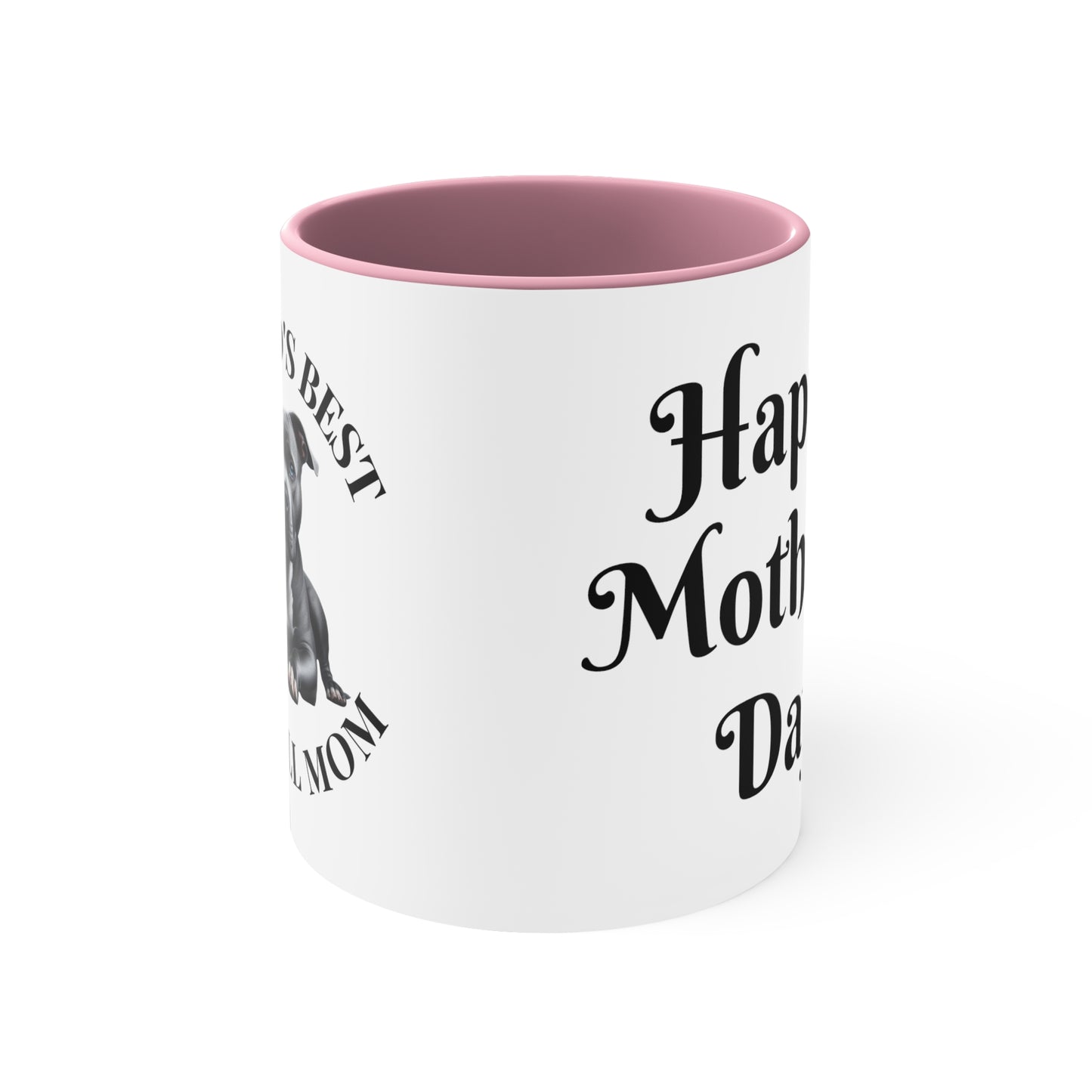 Accent Coffee Mug, 11oz "Pitbull Mom"