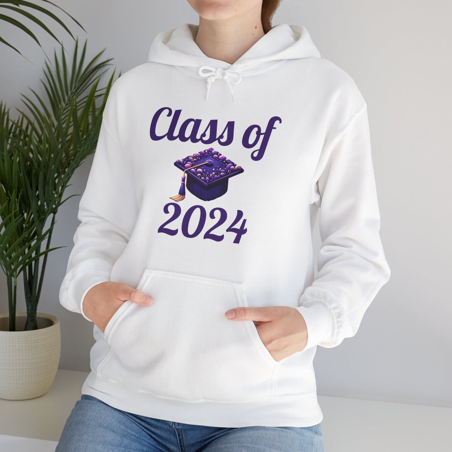 Sudadera con capucha unisex "Clase de 2024"