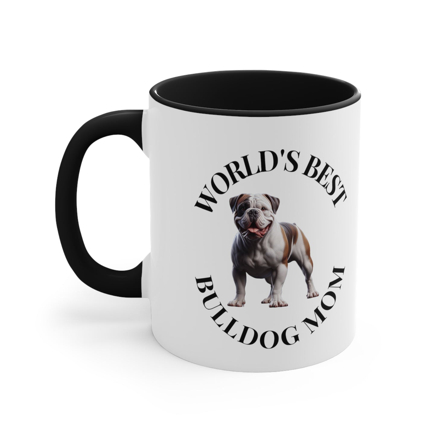 Accent Coffee Mug, 11oz "Bulldog Mom"