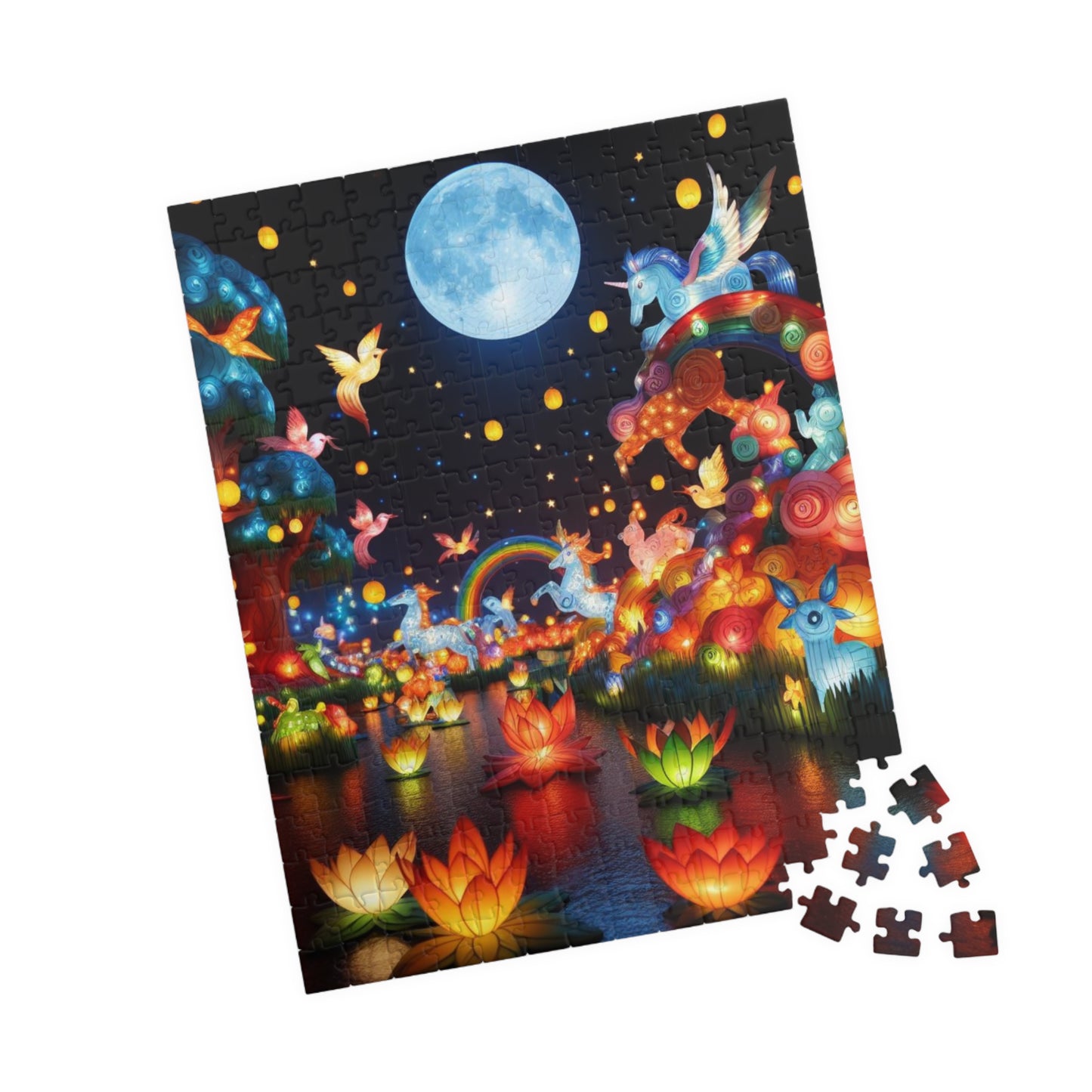 Puzzle (110, 252, 520 piece) "Illuminated Lanterns"