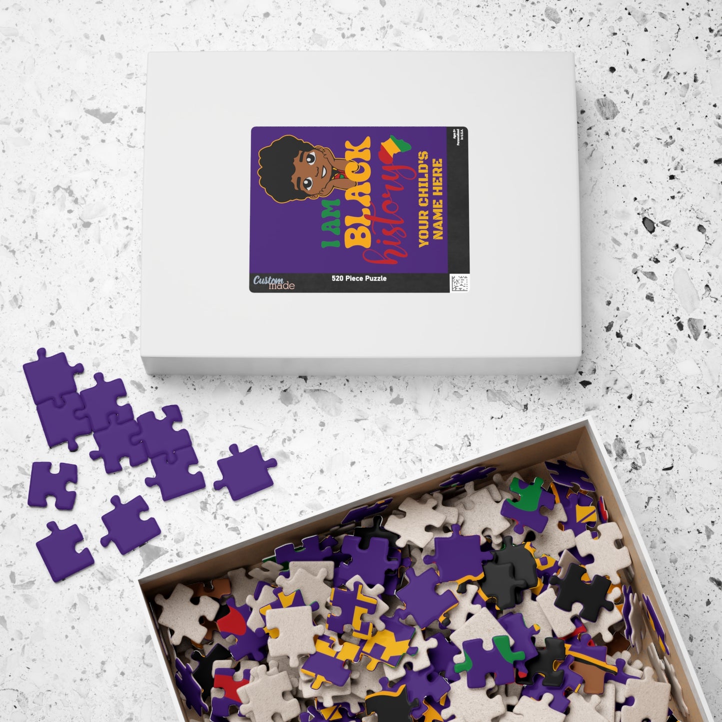 Puzzle (110, 252, 520, 1014-piece) "Black History Boy"