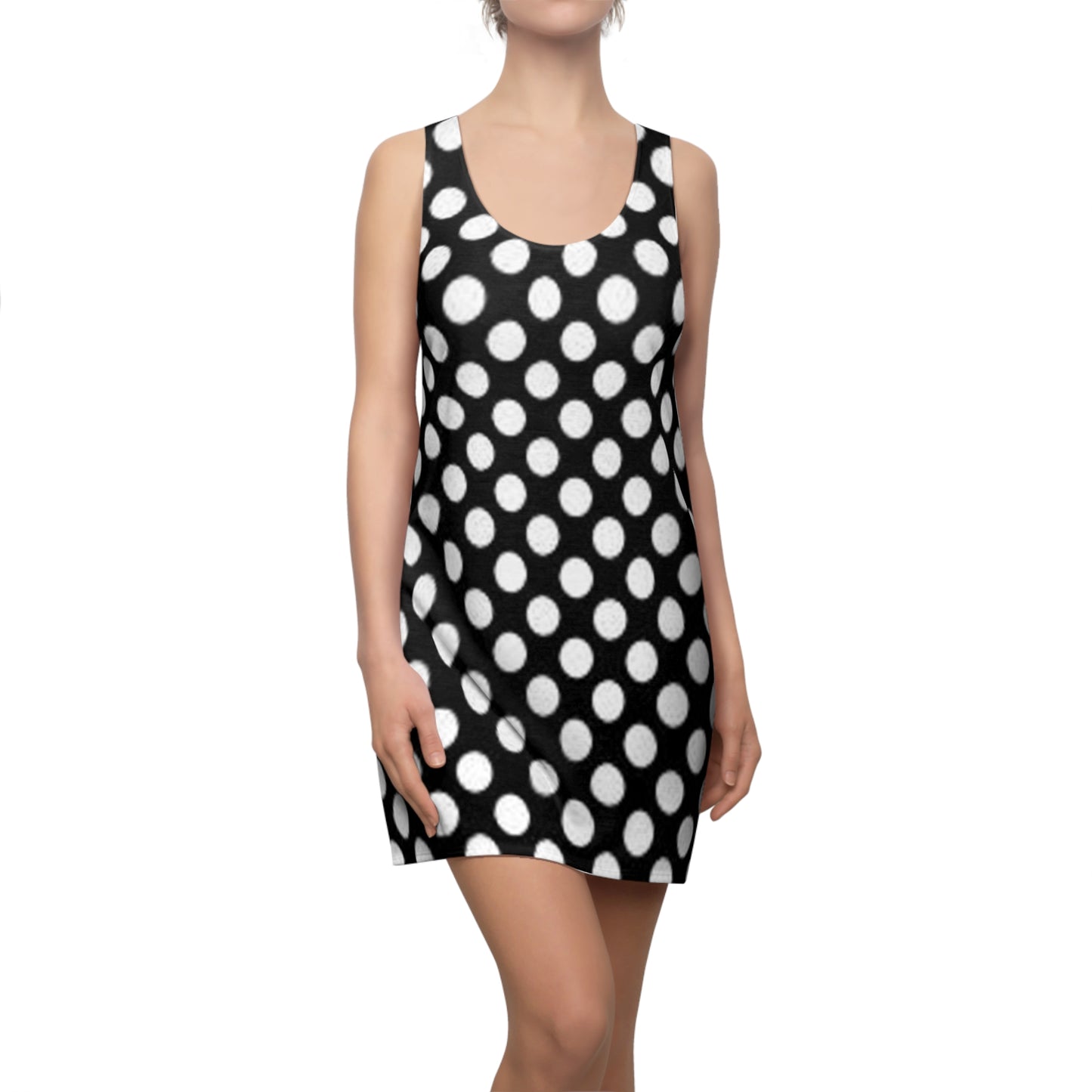 Women's Cut & Sew Racerback Dress "Polka Dot"