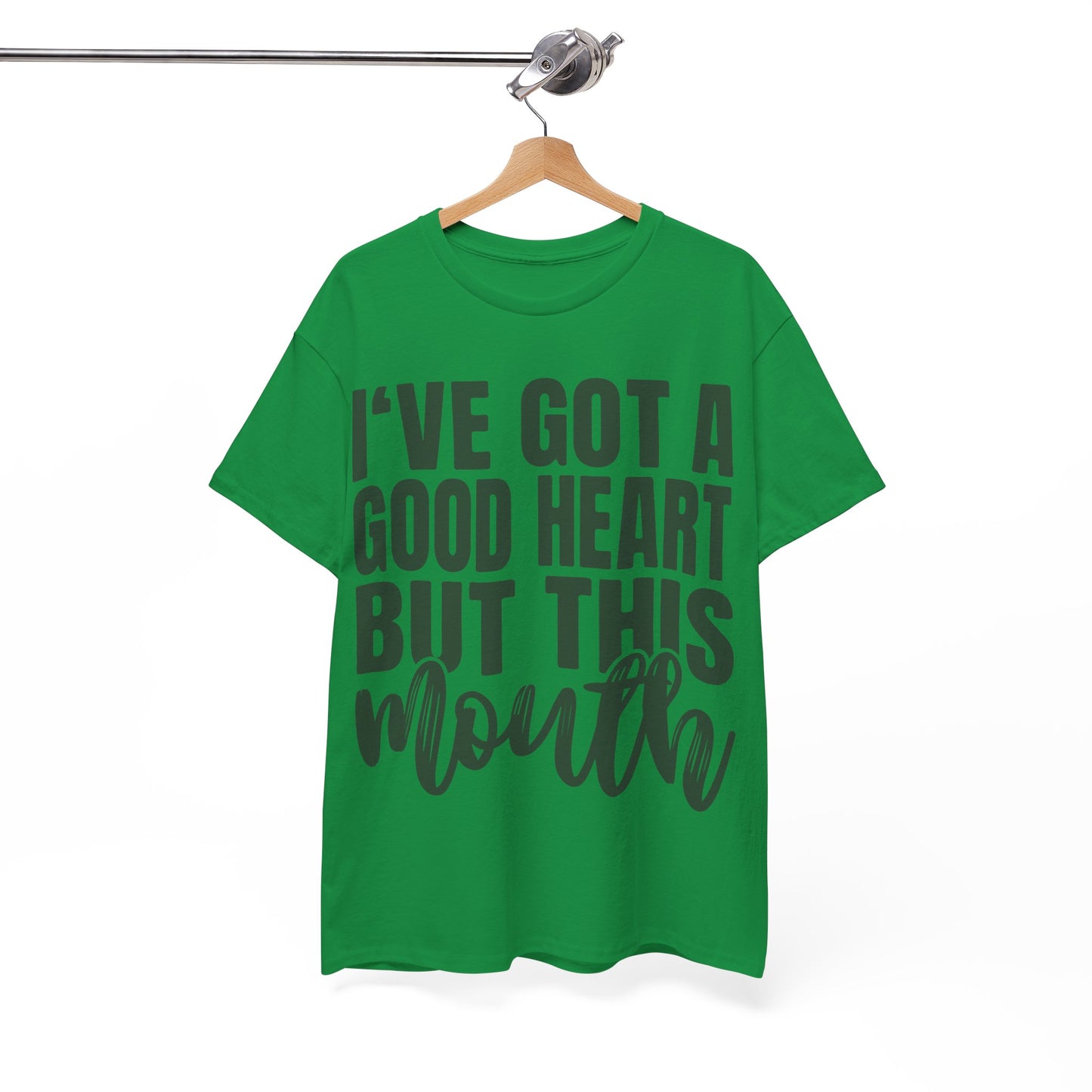 Camiseta de algodón pesado para mujer "Good Heart"