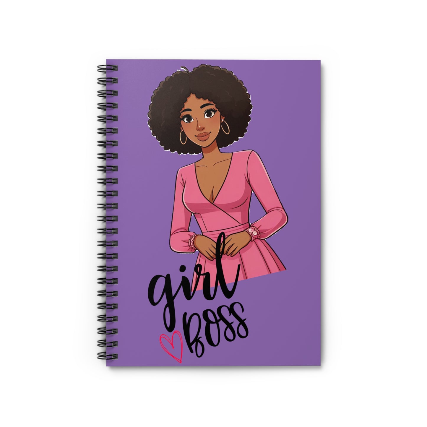 Spiral Notebook - Ruled Line "Girl Boss”