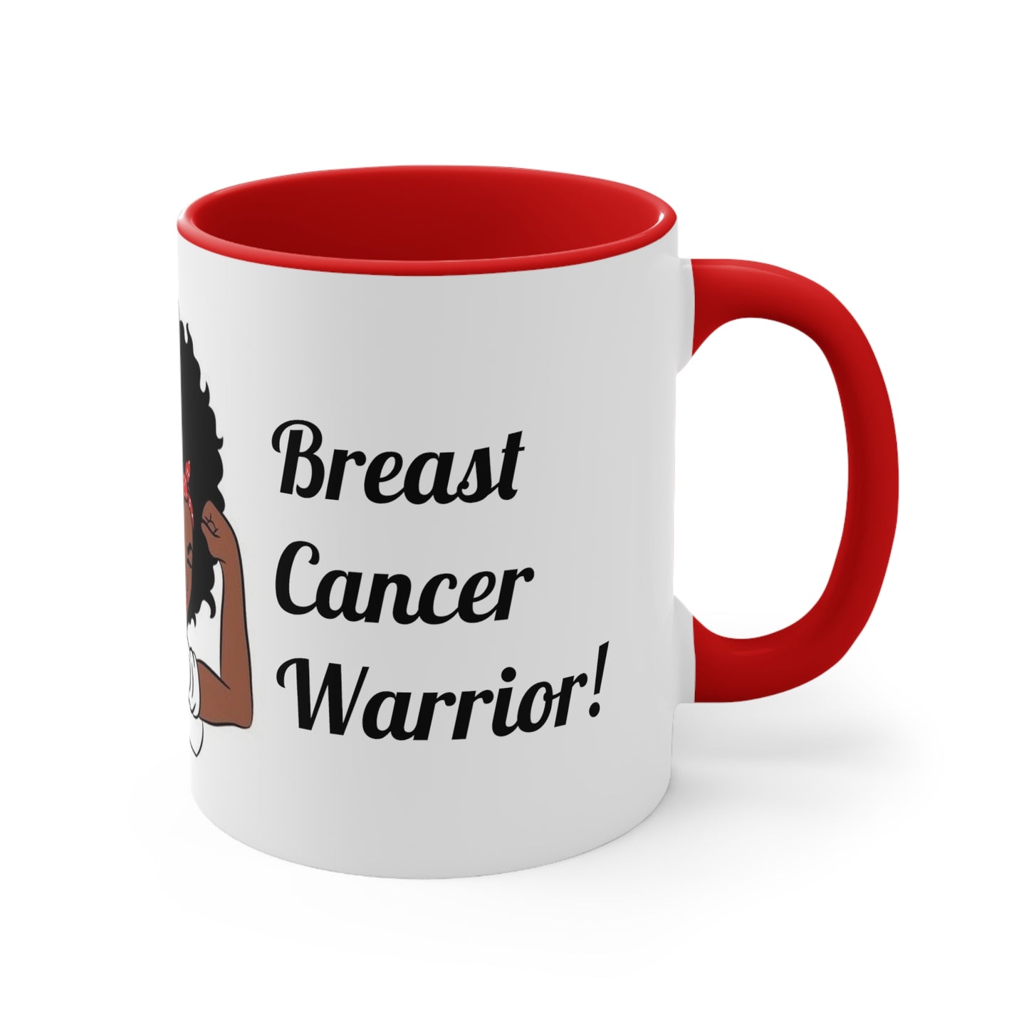 Accent Coffee Mug, 11oz "Fight Like A Girl"