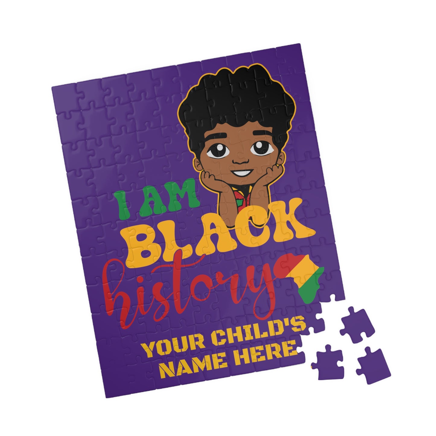 Puzzle (110, 252, 520, 1014-piece) "Black History Boy"