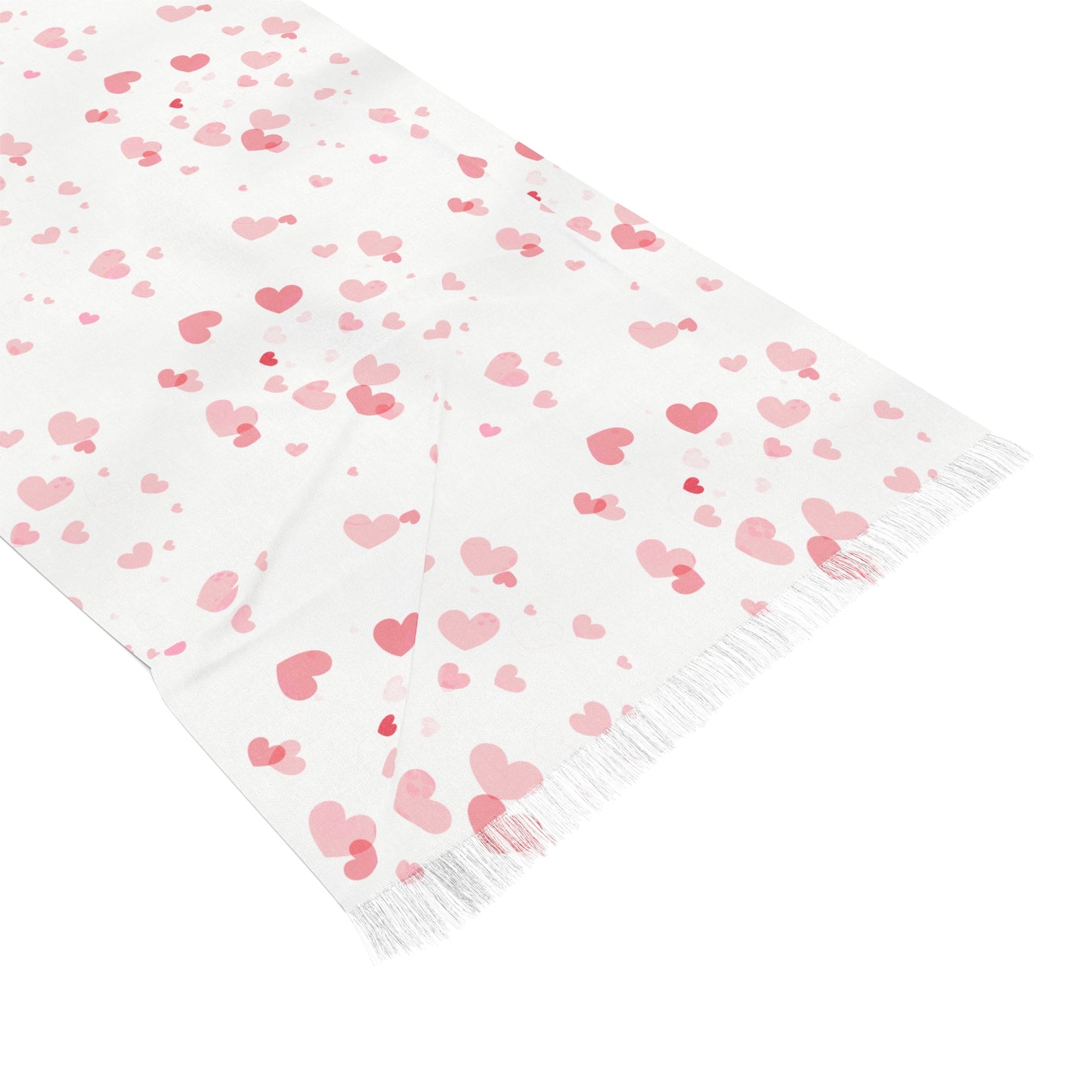 Heart Print Light Scarf