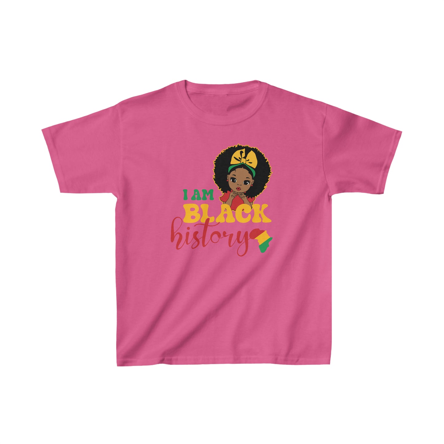 Camiseta para niños Heavy Cotton™ "Soy una chica histórica negra"