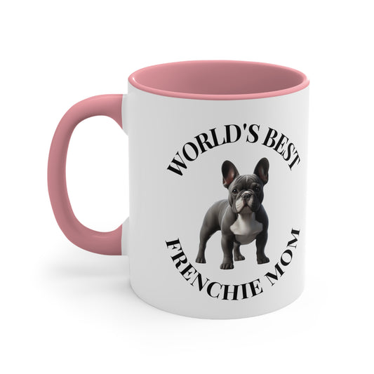 Accent Coffee Mug, 11oz "Frenchie Mom"