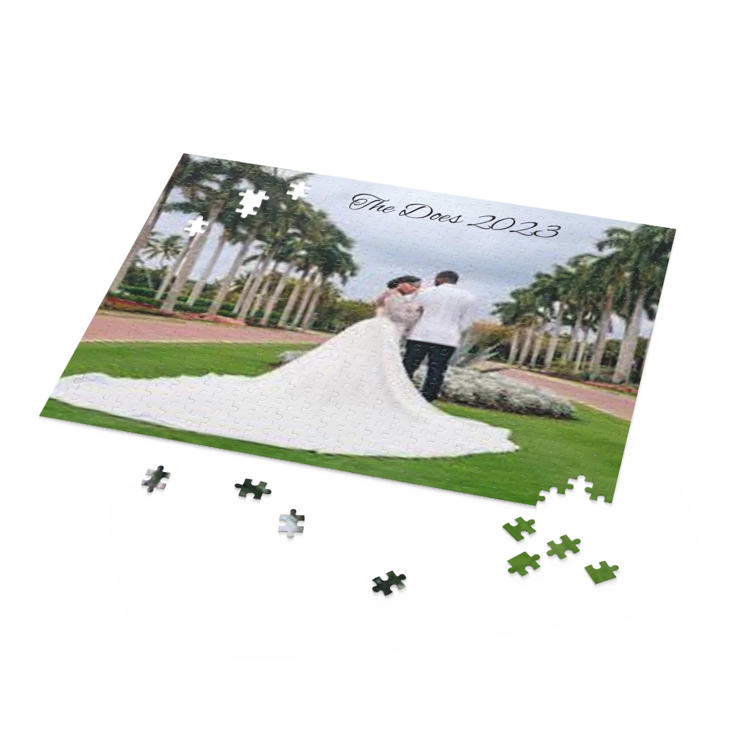 Puzzle (120, 252, 500-Piece) Customizable “Wedding Day”