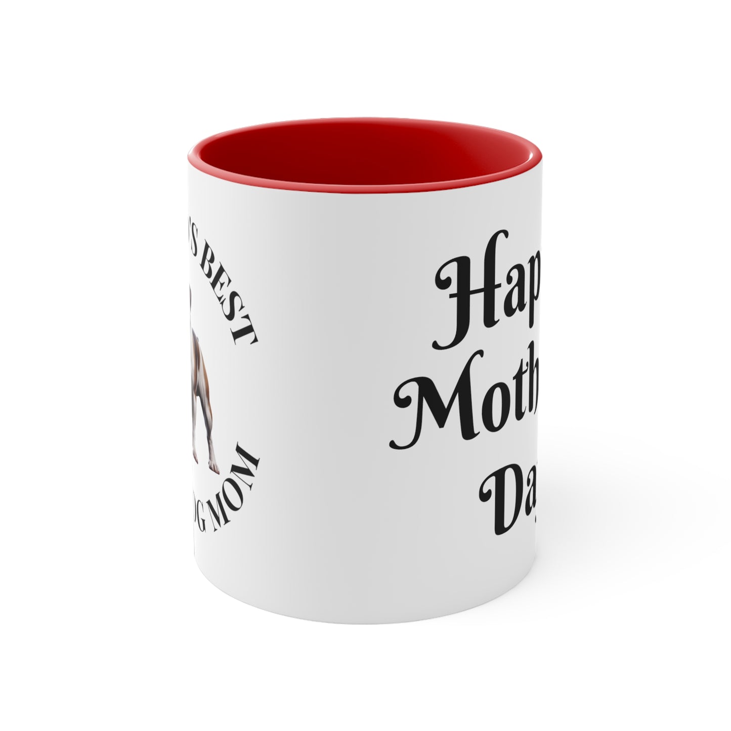 Accent Coffee Mug, 11oz "Bulldog Mom"