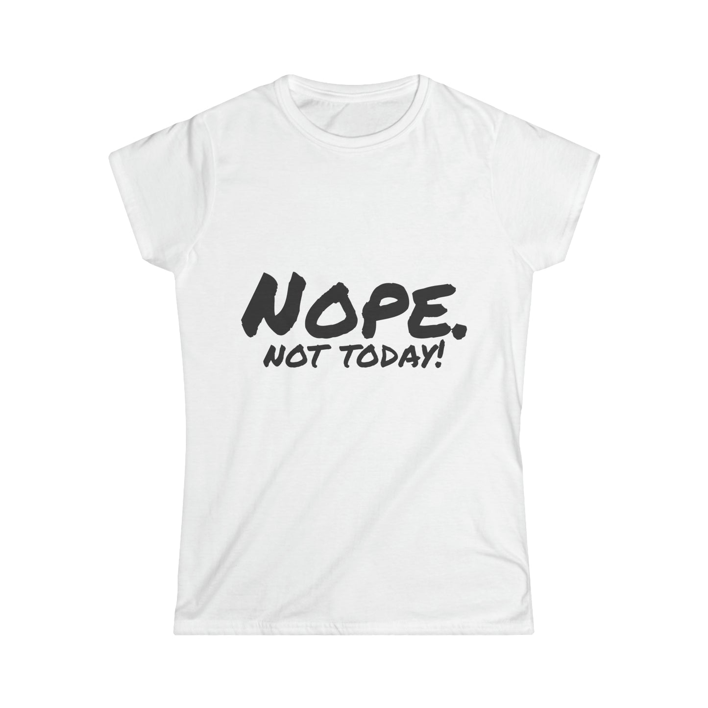 Camiseta Softstyle para mujer “Nope”