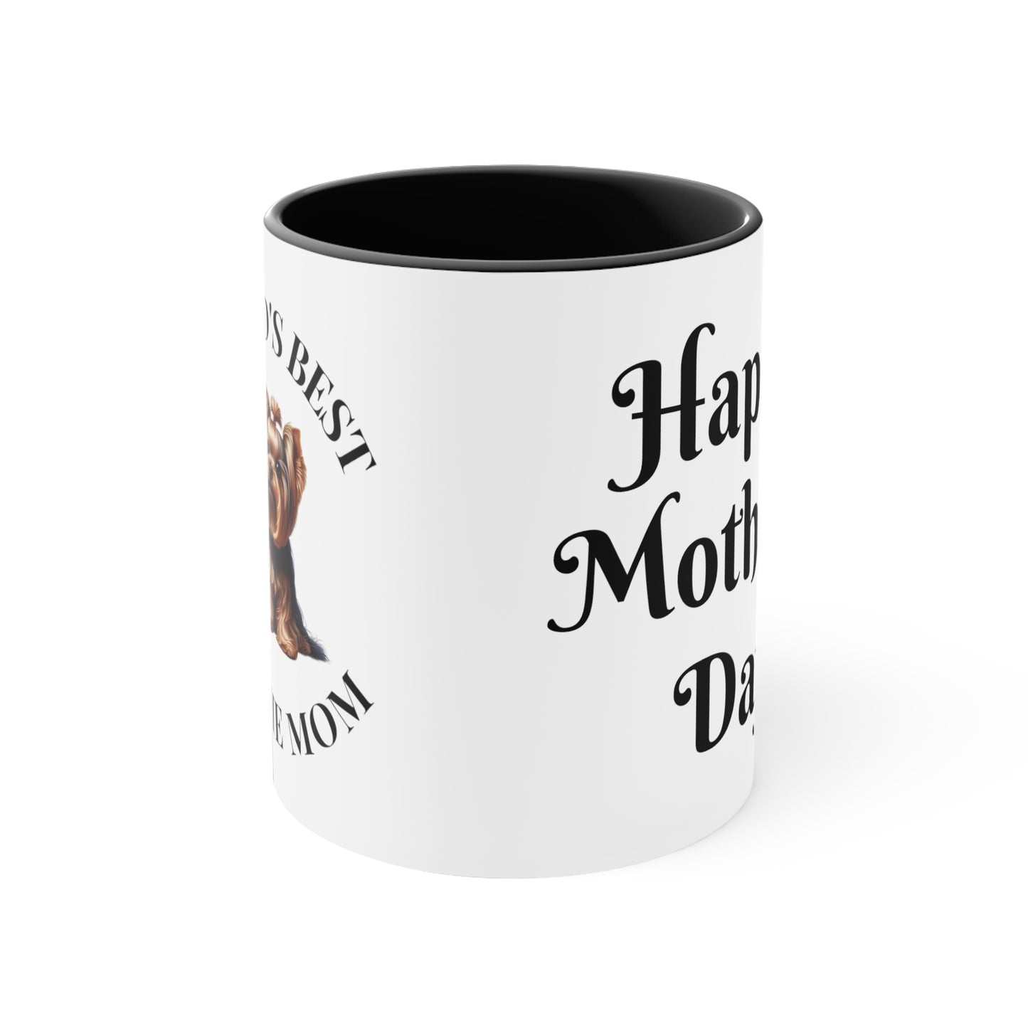 Accent Coffee Mug, 11oz "Yorkie Mom"