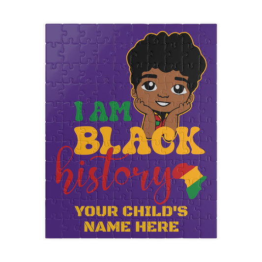 Puzzle (110, 252, 520, 1014-piece) "Black History Boy"