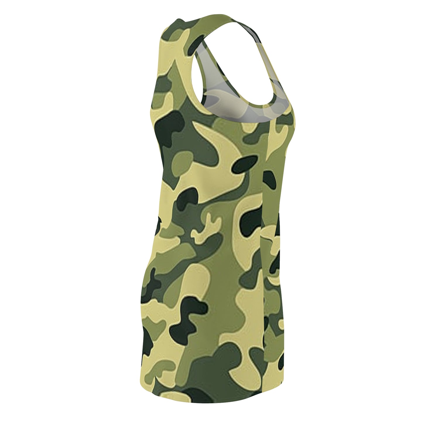 Cut & Sew Racerback Dress “Khaki Green Camo”