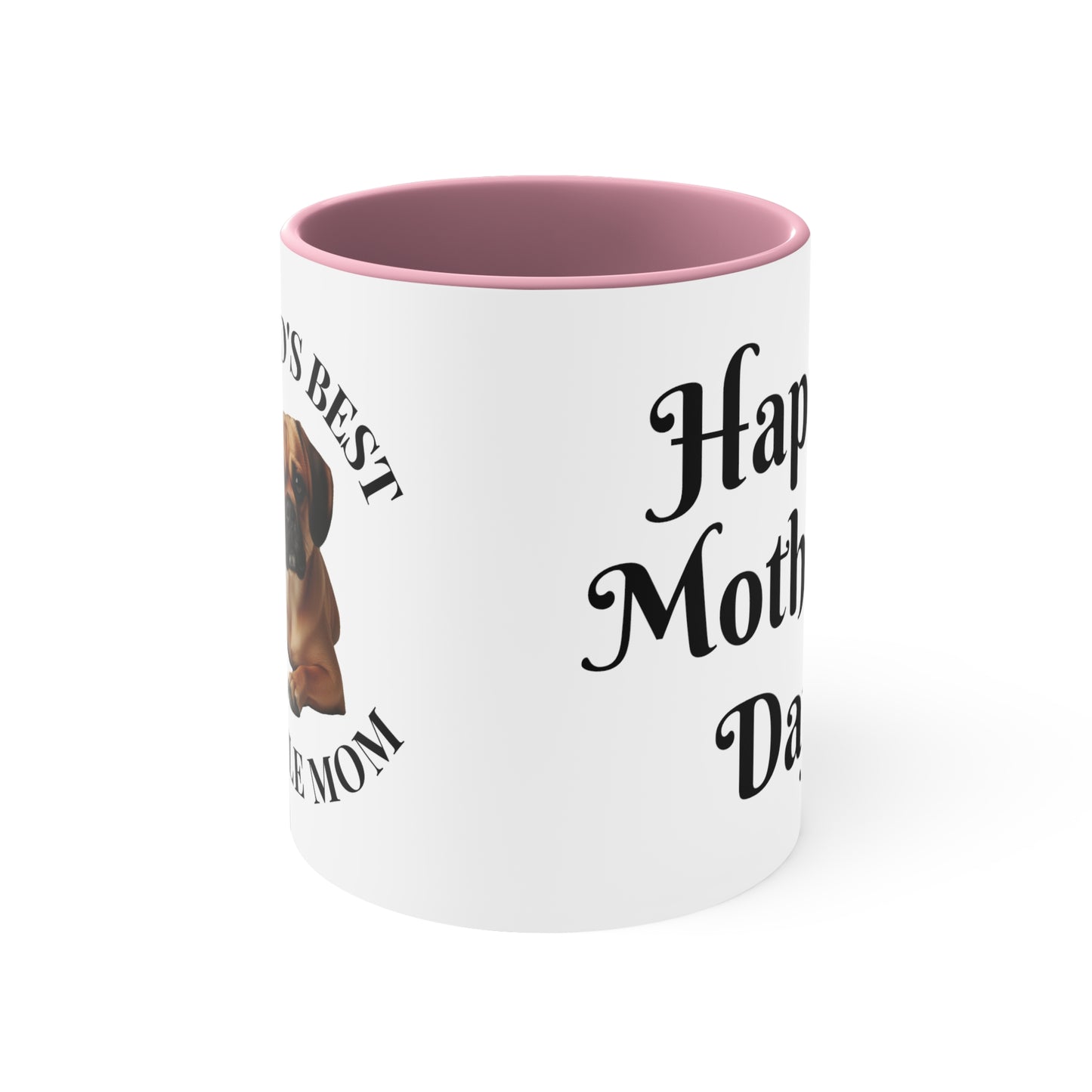 Accent Coffee Mug, 11oz "Puggle Mom"