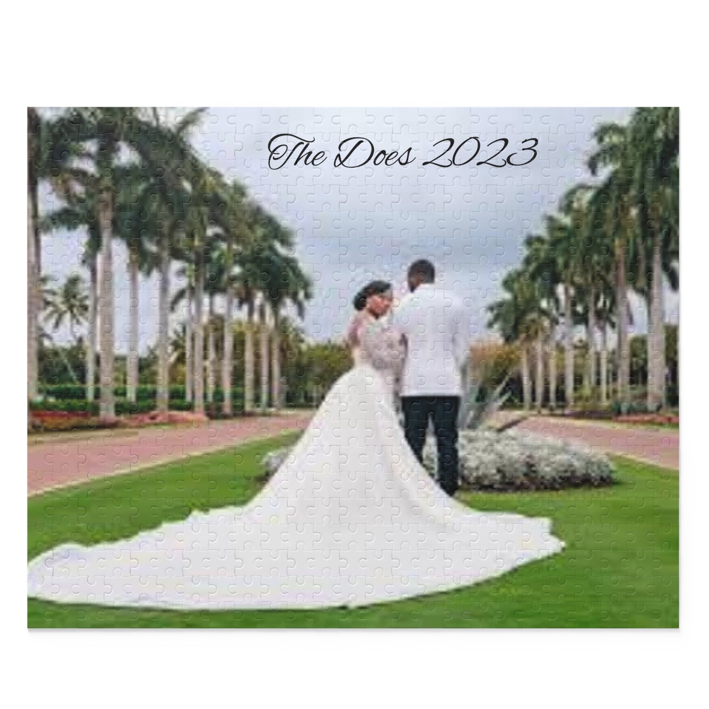 Puzzle (120, 252, 500-Piece) Customizable “Wedding Day”