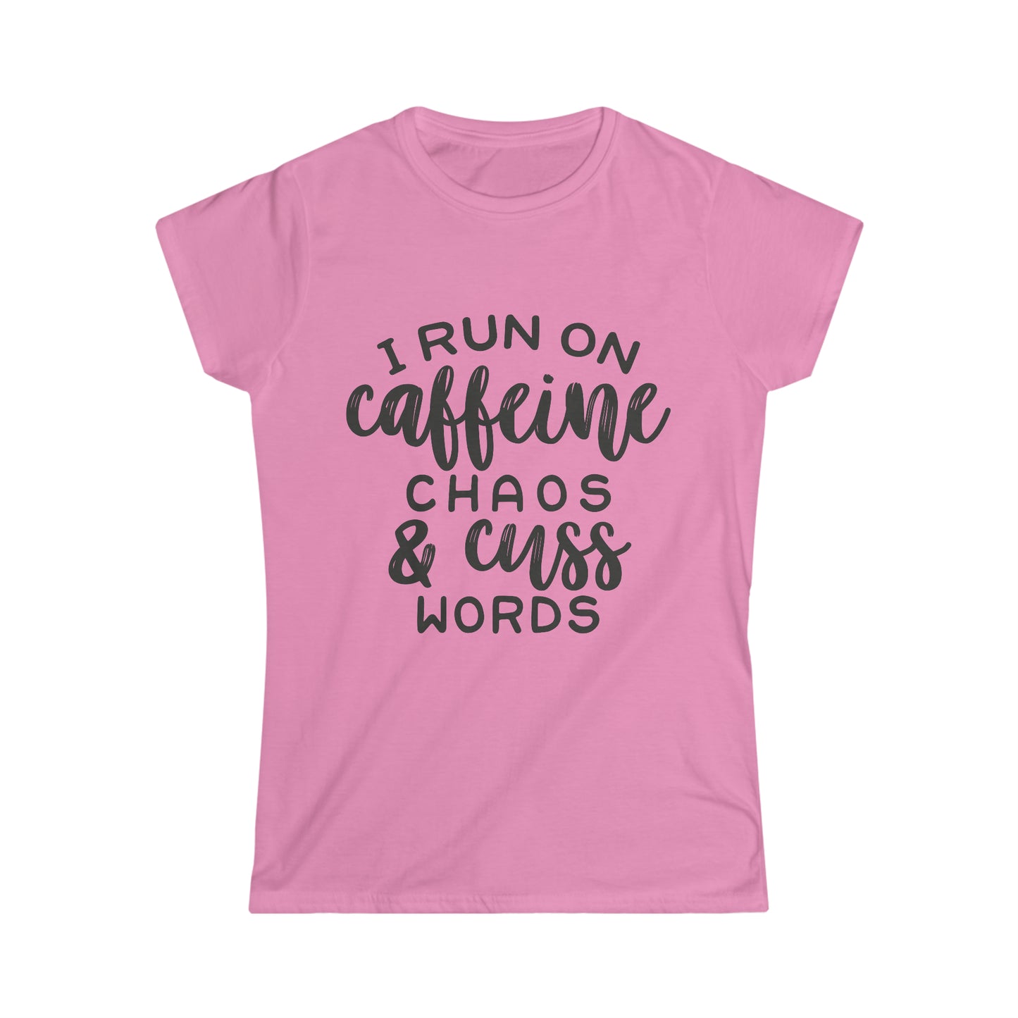 Women's Softstyle Tee "Caffeine and Chaos”