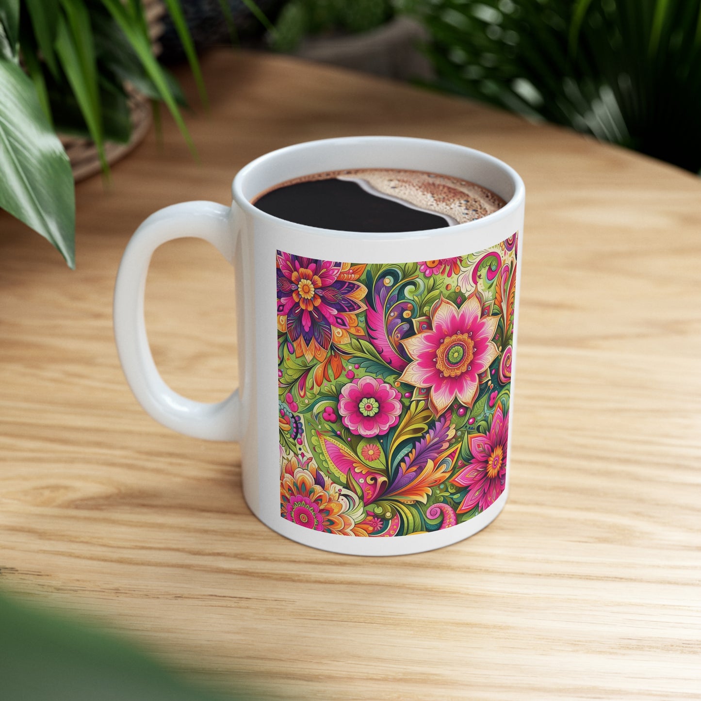 Ceramic Mug 11oz "Floral II"