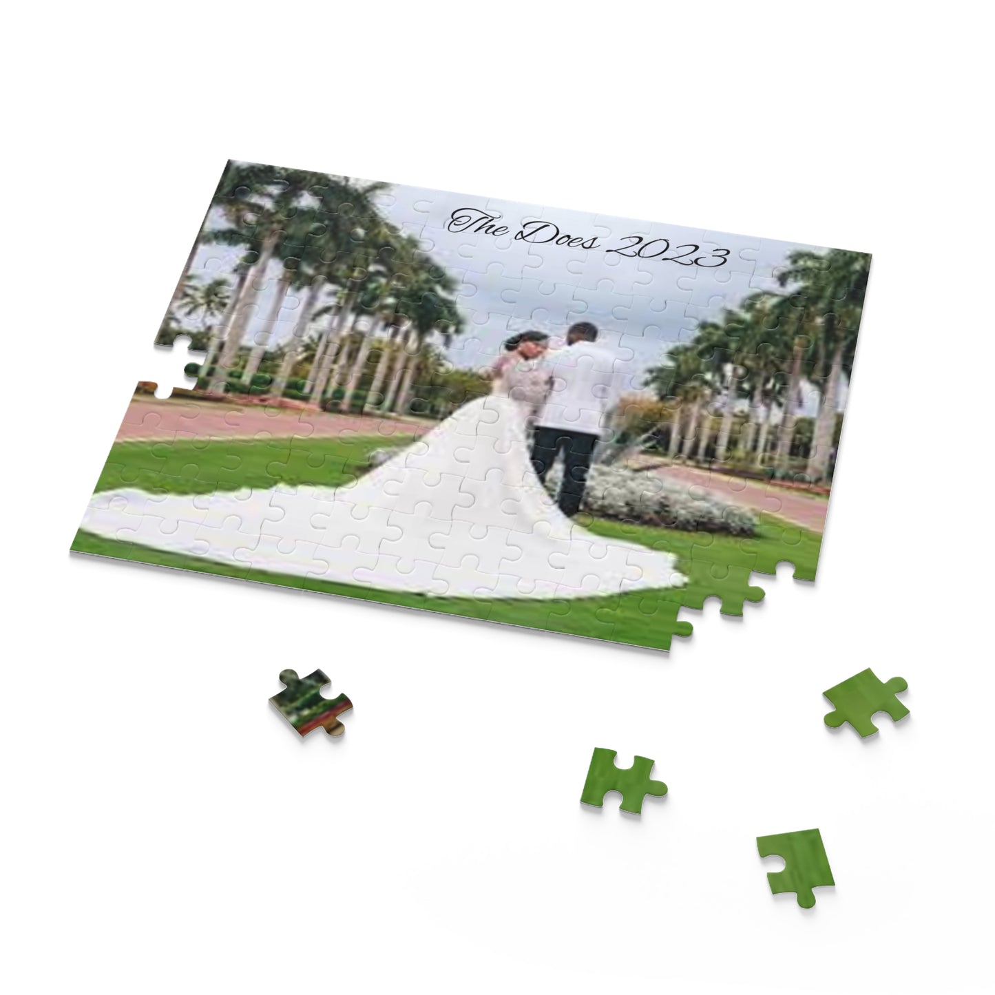 Puzzle (120, 252, 500-Piece) Customizable “Wedding Day”