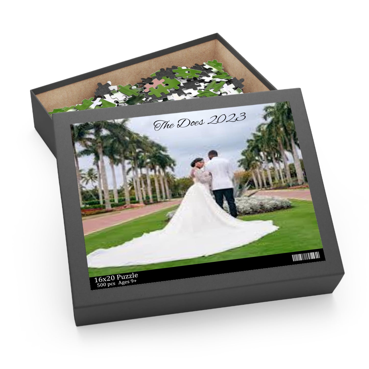 Puzzle (120, 252, 500-Piece) Customizable “Wedding Day”