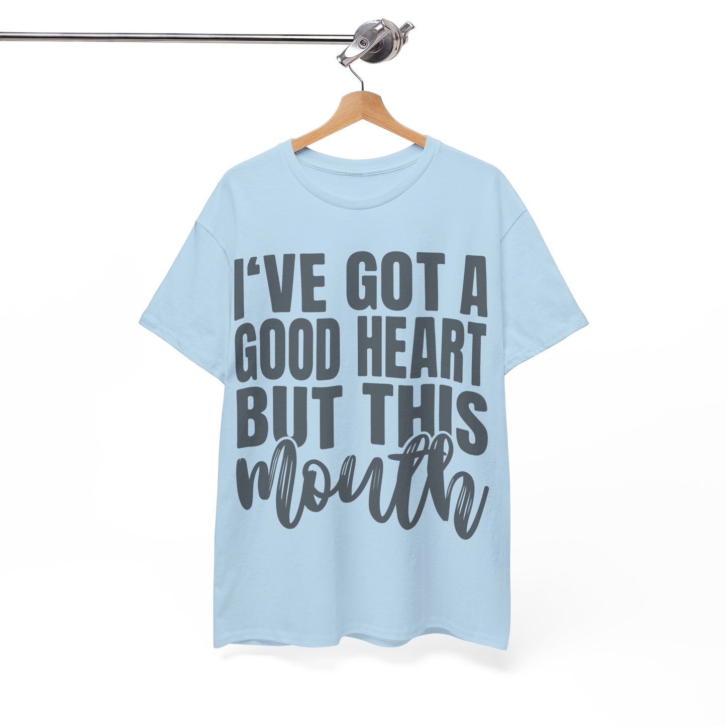 Camiseta de algodón pesado para mujer "Good Heart"