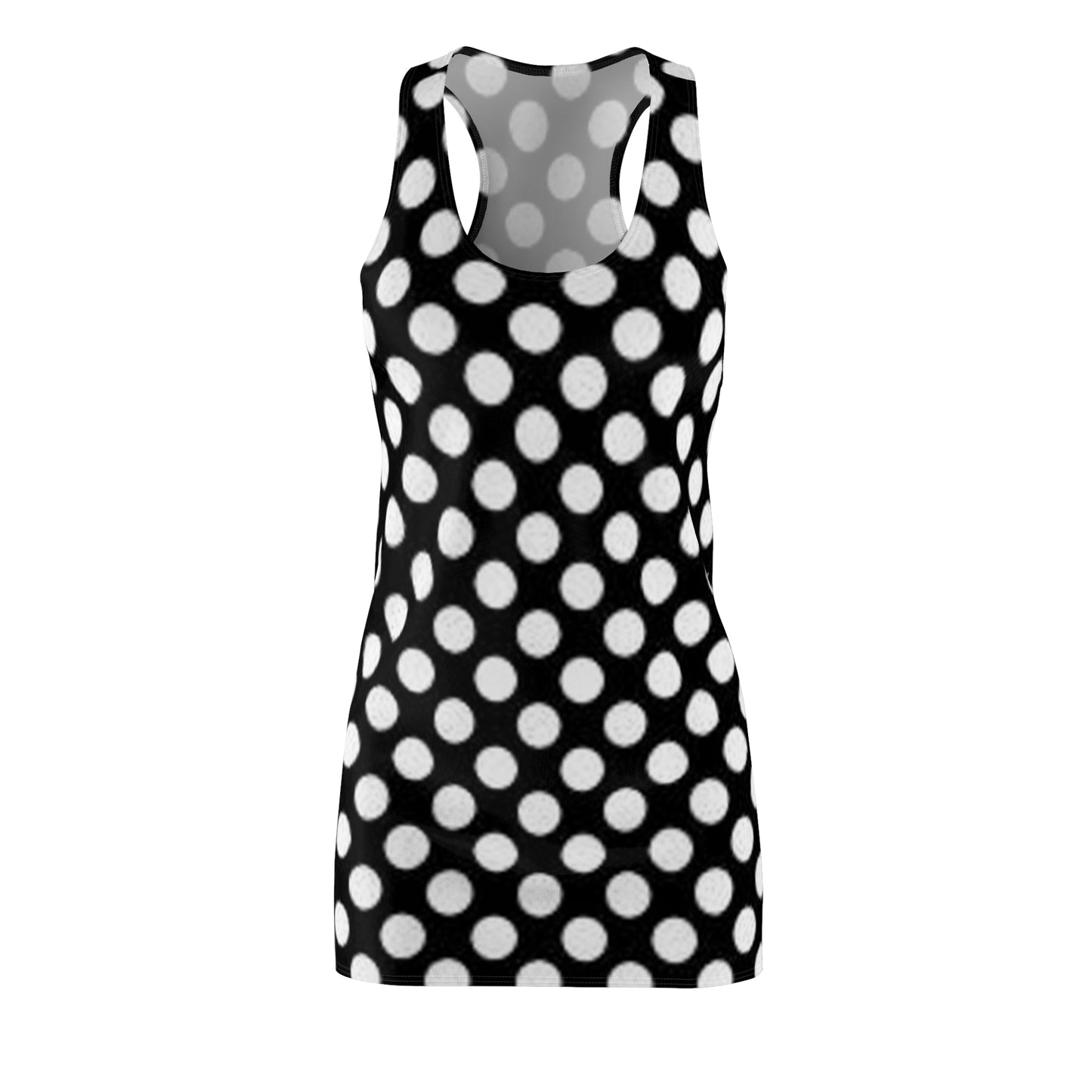 Women's Cut & Sew Racerback Dress "Polka Dot"