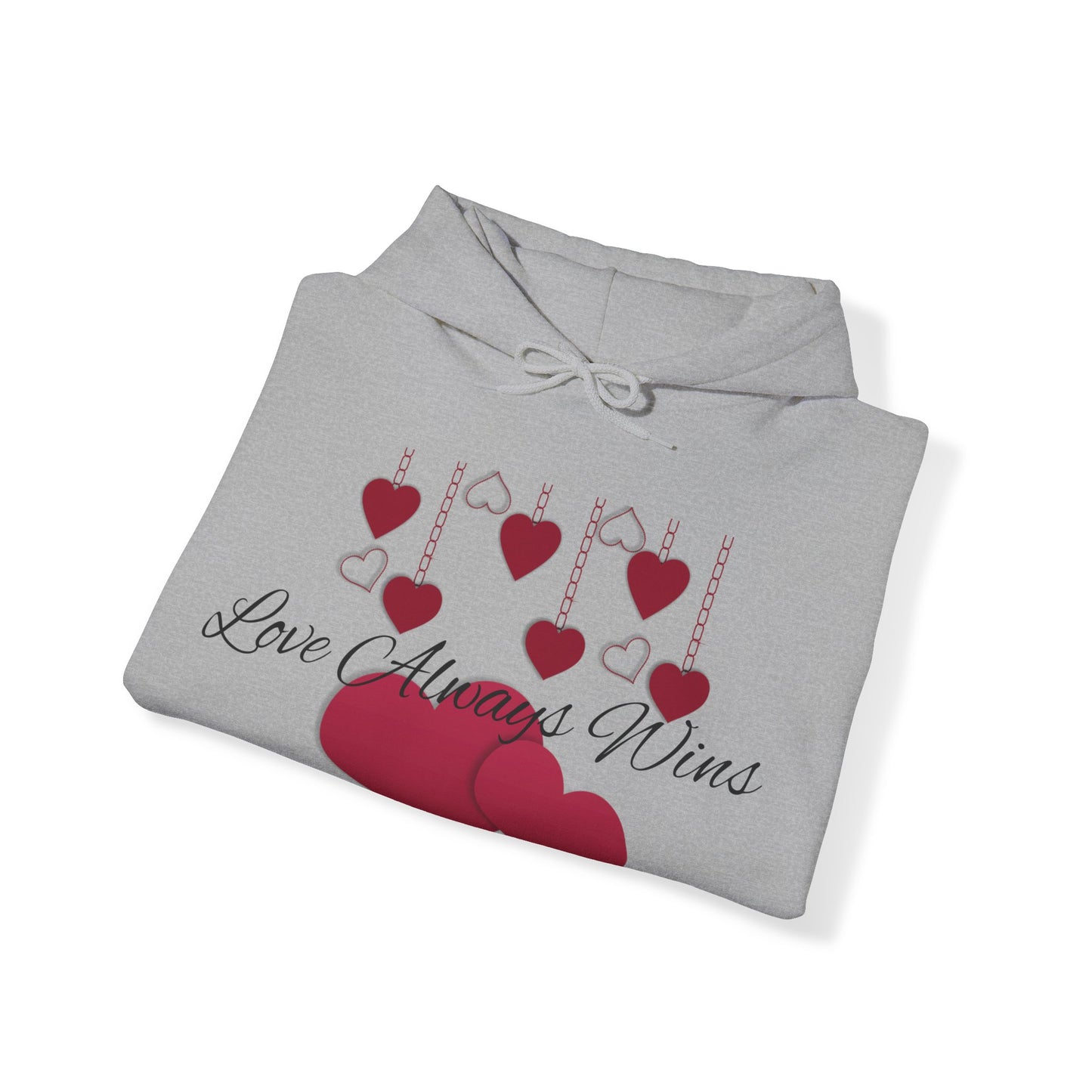 Sudadera con capucha de mujer “El amor siempre gana"