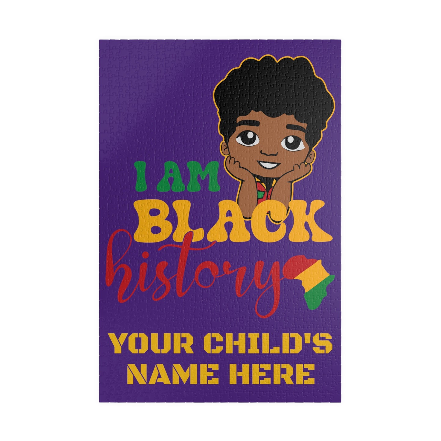 Puzzle (110, 252, 520, 1014-piece) "Black History Boy"