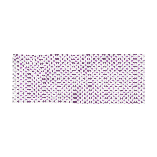 Polka Dot Print Light Scarf (Lavender)