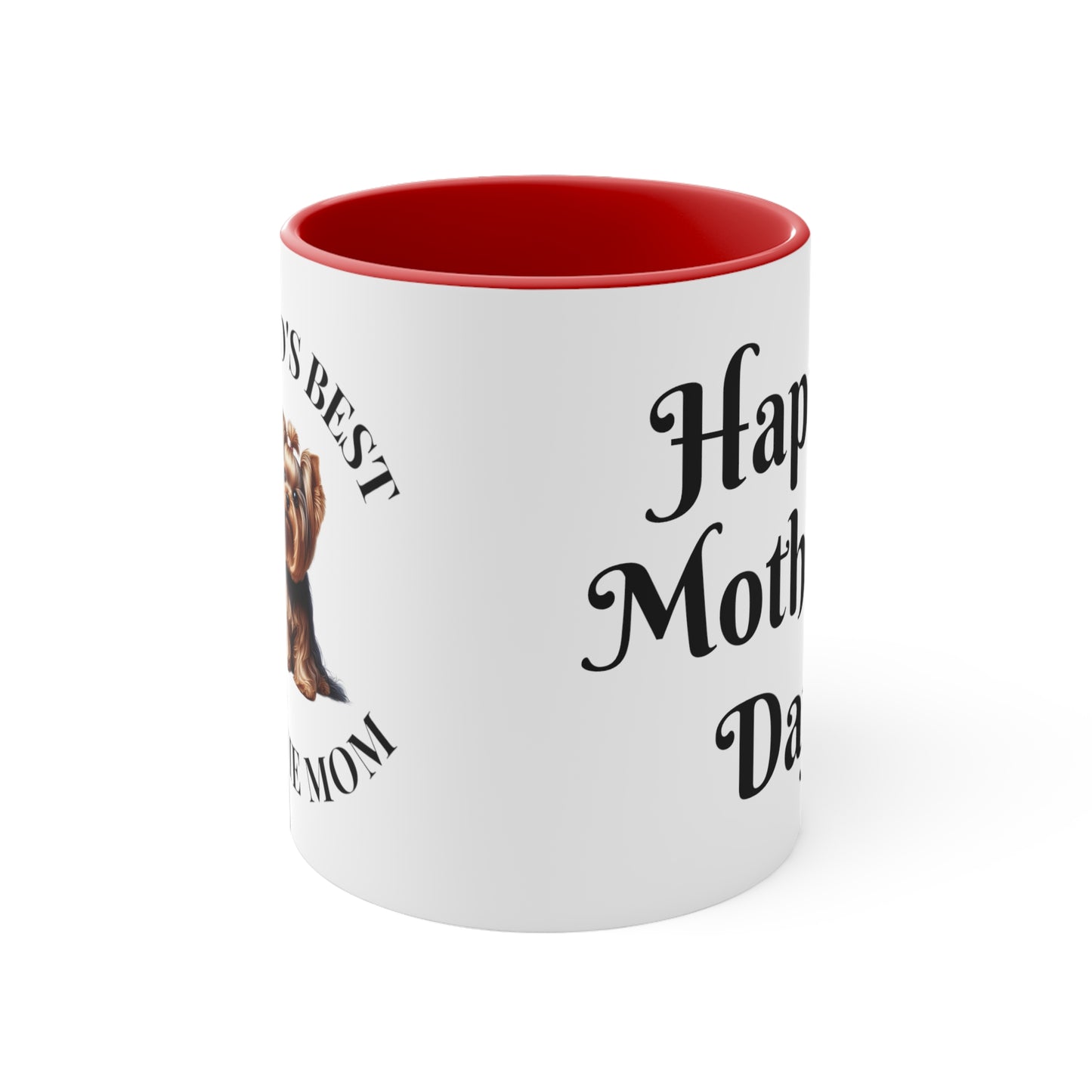 Accent Coffee Mug, 11oz "Yorkie Mom"