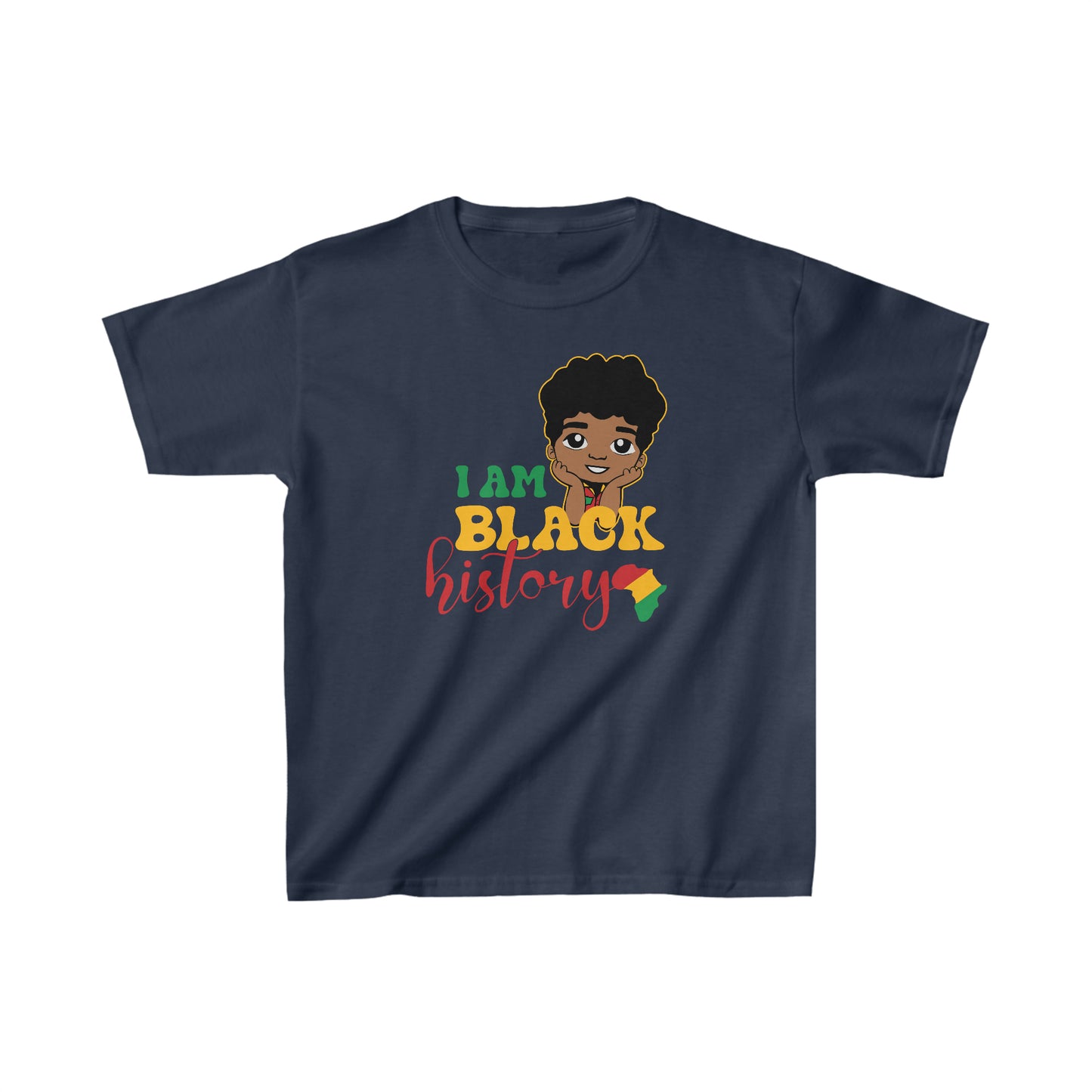 Camiseta para niños Heavy Cotton™ "Soy un chico histórico negro"