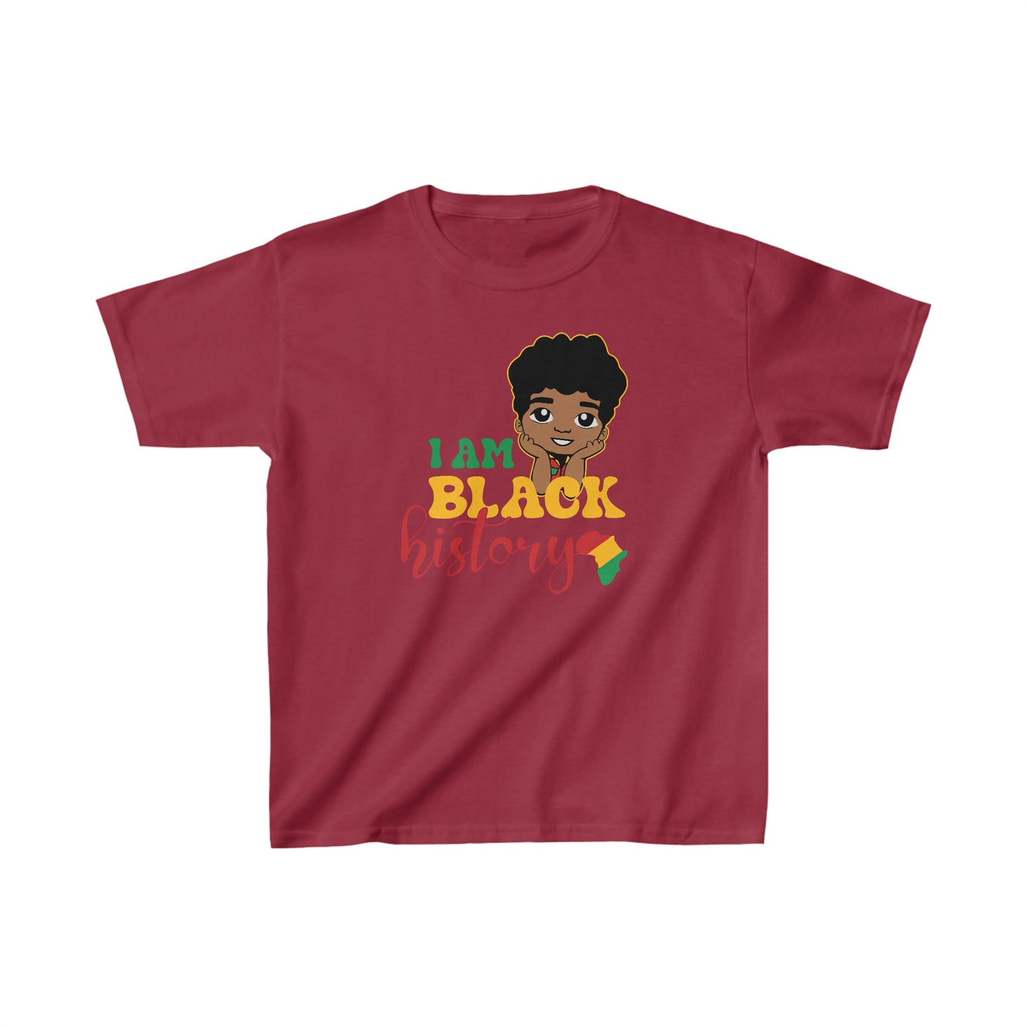 Camiseta para niños Heavy Cotton™ "Soy un chico histórico negro"