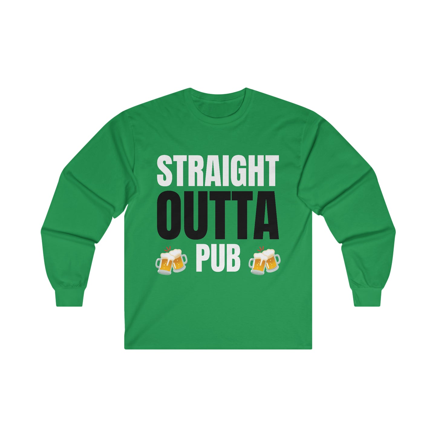 Camiseta unisex de manga larga ultra algodón "Straight Outta Pub"