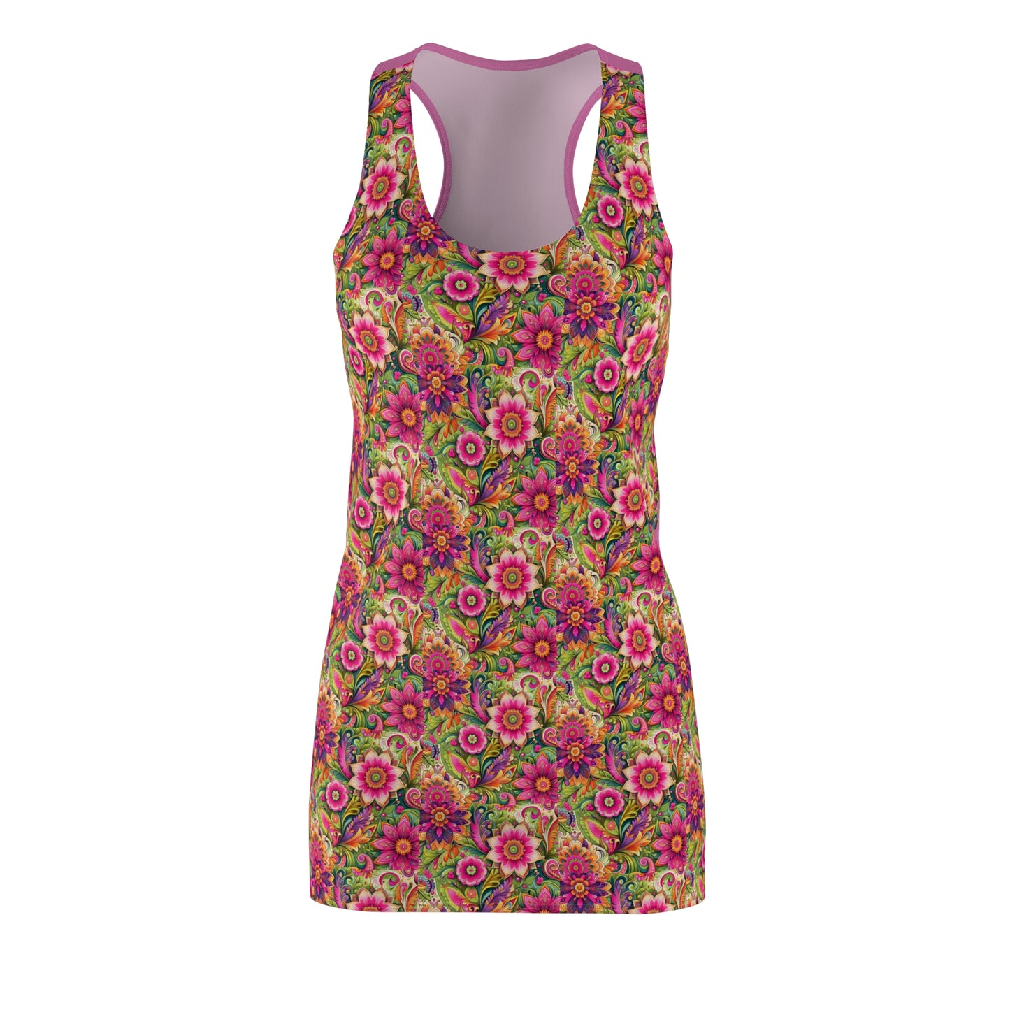 Cut & Sew Racerback Dress “Floral II”