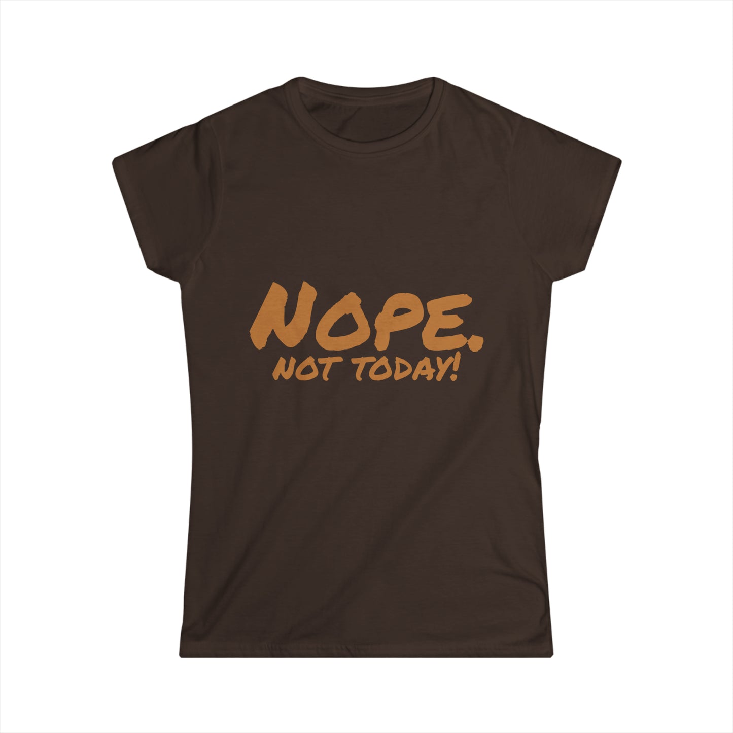 Camiseta Softstyle para mujer “Nope”