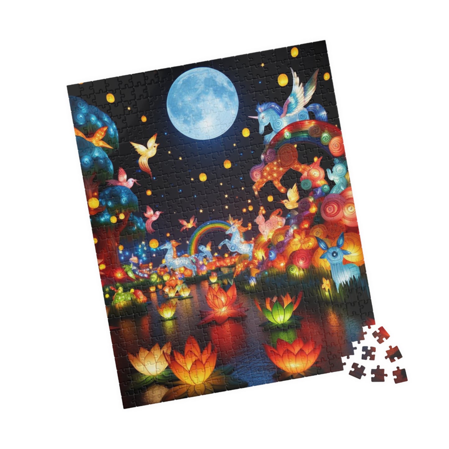 Puzzle (110, 252, 520 piece) "Illuminated Lanterns"