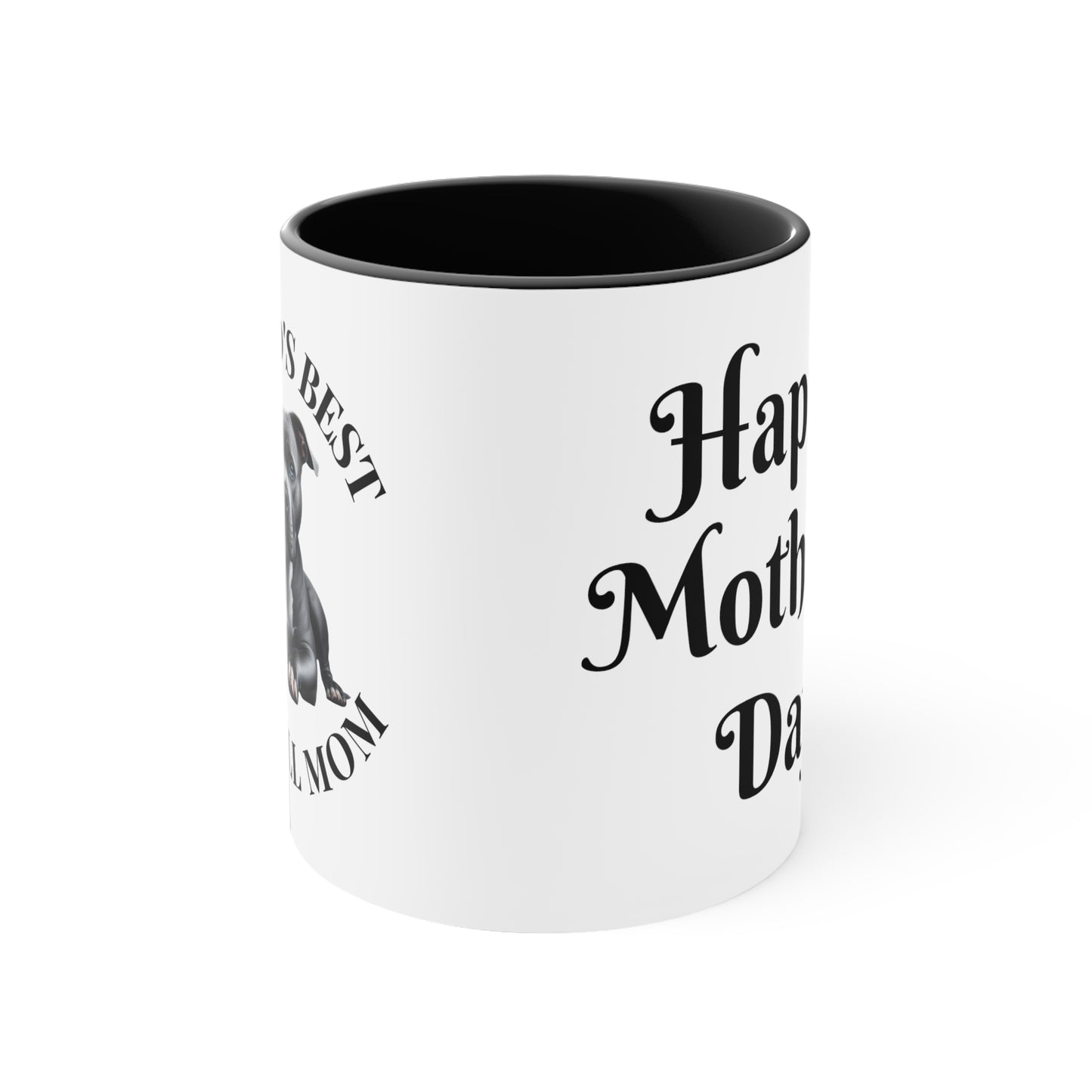 Accent Coffee Mug, 11oz "Pitbull Mom"